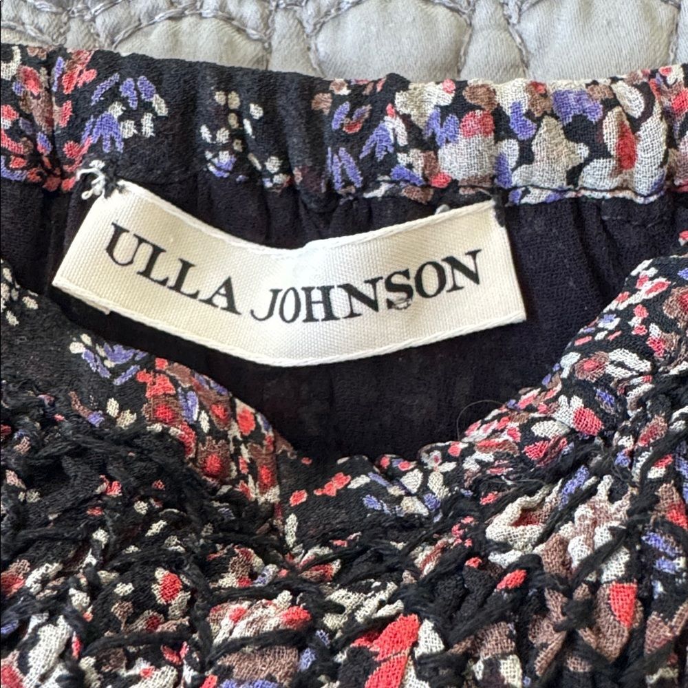 Ulla Johnson Eva Silk Mini Skirt in "Tiny Floral" Size 2 - Picture 4 of 6